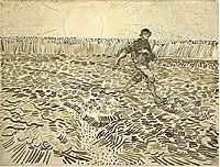 Sower with Setting Sun, 1888, vangogh