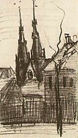 St. Catharina-s Church at Eindhoven, 1885, vangogh