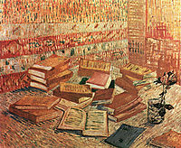 Still Life - French Novels and Rose, c.1888, vangogh
