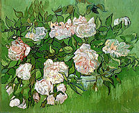 Still Life - Pink Roses , 1890, vangogh