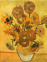 Still Life - Vase with Fifteen Sunflowers, 1888, vangogh
