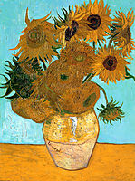 Still Life - Vase with Twelve Sunflowers , c.1889, vangogh