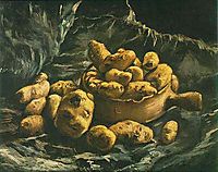 Still life with an Earthern bowl and potatoes, 1885, vangogh