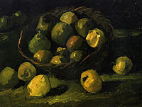Still Life with Basket of Apples , 1885, vangogh