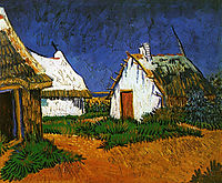 Three White Cottages in Saintes-Maries , 1888, vangogh
