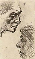Two Heads of Men, vangogh