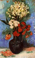 Vase with Carnations and Other Flowers, 1886, vangogh