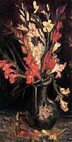 Vase with Red Gladioli, 1886, vangogh