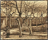 The Vicarage Garden , 1884, vangogh