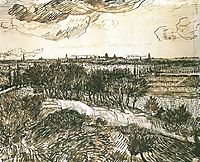 View of Arles from a Hill, 1888, vangogh