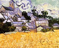 View of Auvers with Church, 1890, vangogh