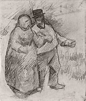 Walking Couple, 1886, vangogh
