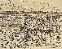 Wheat Field with Sheaves, 1888, vangogh
