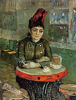 Woman in the -Cafe Tambourin-, 1887, vangogh