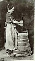 Woman Churning Butter, 1881, vangogh
