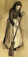 Woman with a Broom, 1882, vangogh