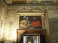 Clemenet VII and Francis I of France, vasari