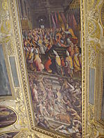 Clement VII crowns Charles V, vasari
