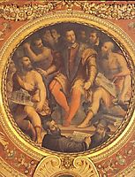Cosimo I de Medici surrounded by his Architects, Engineers and Sculptors, 1555, vasari