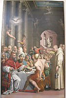 Dinner of St. Gregory the Great (Clement VII), vasari