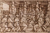 Pope Leo X Appointing Cardinals, vasari