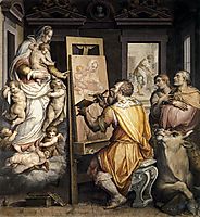St. Luke Painting the Virgin, vasari