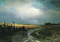 After a Rain. Country Road, 1869, vasilyev