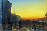 Dawn in St. Petersburg, 1870, vasilyev