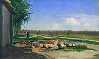 Logs by the Road, 1869, vasilyev
