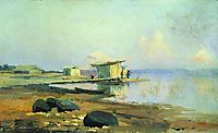 On the River. Calm, 1867, vasilyev