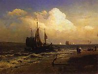 On the River. Windy Day, 1869, vasilyev