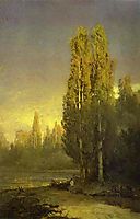 Poplars Lit by the Sun, vasilyev