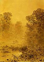 Swamp in a Forest. Mist, 1873, vasilyev