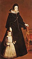 Dona Antonia de Galdós and his son Luis Ipeñarrieta, 1631, velazquez