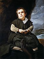 The Dwarf Francisco Lezcano, called -El Niño de Vallecas-, 1643-45, velazquez