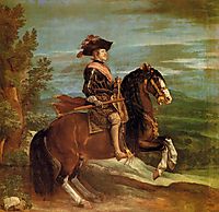 Equestrian Portrait of Philip IV , 1635, velazquez