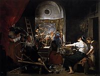 The legend of Arachne The Spinners, 1657, velazquez