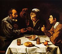 The Lunch, 1620, velazquez