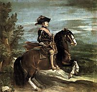 Philip IV on horseback (detail), 1634-35, velazquez