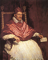Portrait of Pope Innocent X, 1650, velazquez