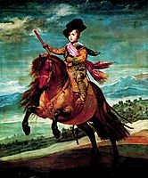 Prince Balthasar Carlos on horseback, 1635, velazquez