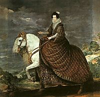 Queen Isabel of Bourbon Equestrian, 1634-35, velazquez