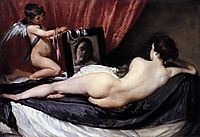 Venus at her mirror, 1649-51, velazquez