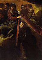 The Virgin appearing to St Ildephonsus and giving him a robe, 1620, velazquez