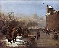 Amusement on the Ice, 1669, veldeadriaen