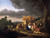 Milking a Cow, 1666, veldeadriaen