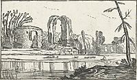 Ancient ruins by a river, c.1614, veldeesaias