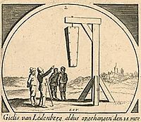 The hanging of Gilles van Ledenberg, veldeesaias