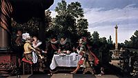 Merry company banqueting on a terrace, c.1615, veldeesaias
