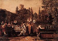 Merry company in the park, 1614, veldeesaias